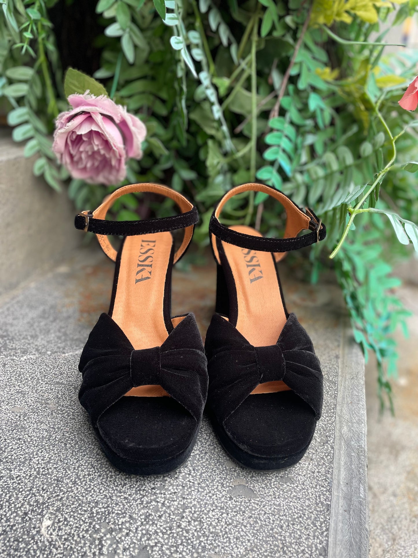 Esska Vanya Velvet Black