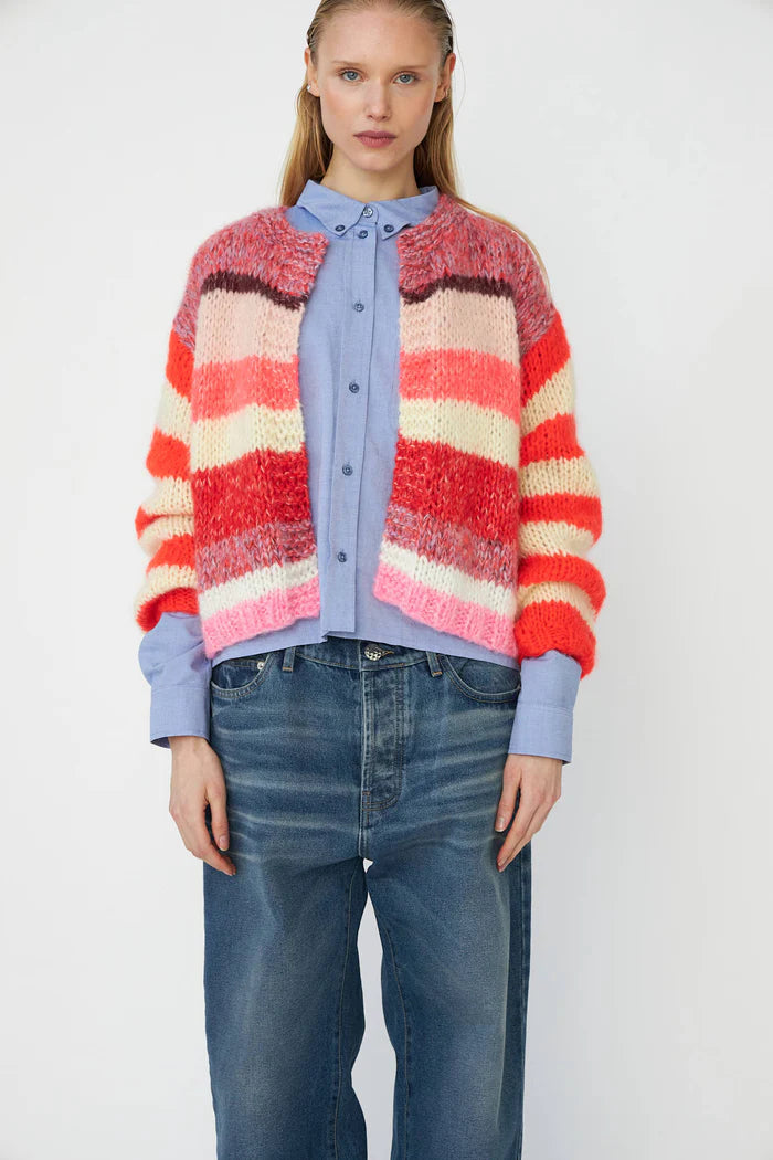 Dawnxdare GABI Cardigan Red & Pink