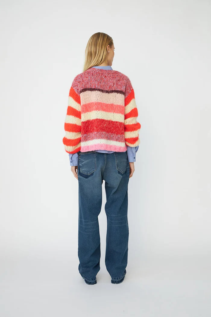 Dawnxdare GABI Cardigan Red & Pink