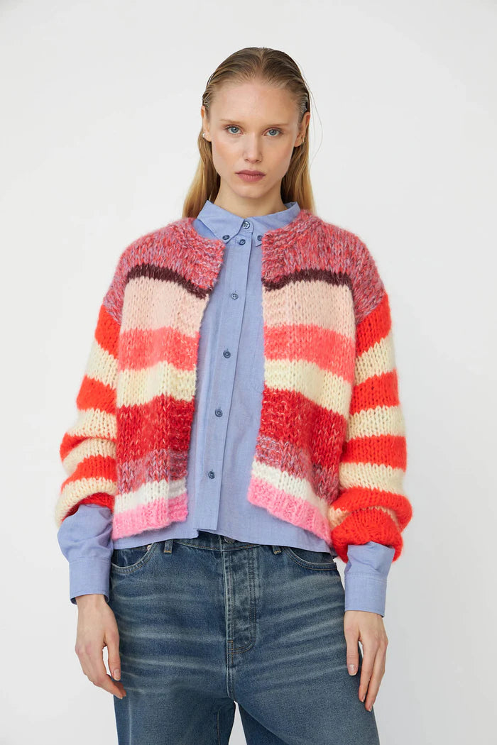 Dawnxdare GABI Cardigan Red & Pink