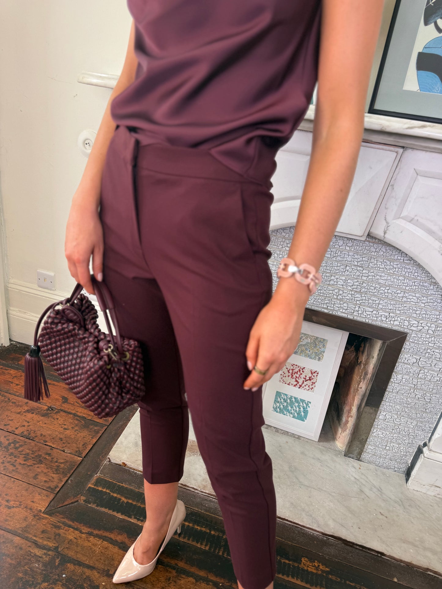 Iblues Vivy Bordeaux Trousers