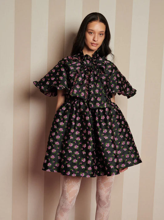 Sister Jane Canopy Jacquard Mini Dress