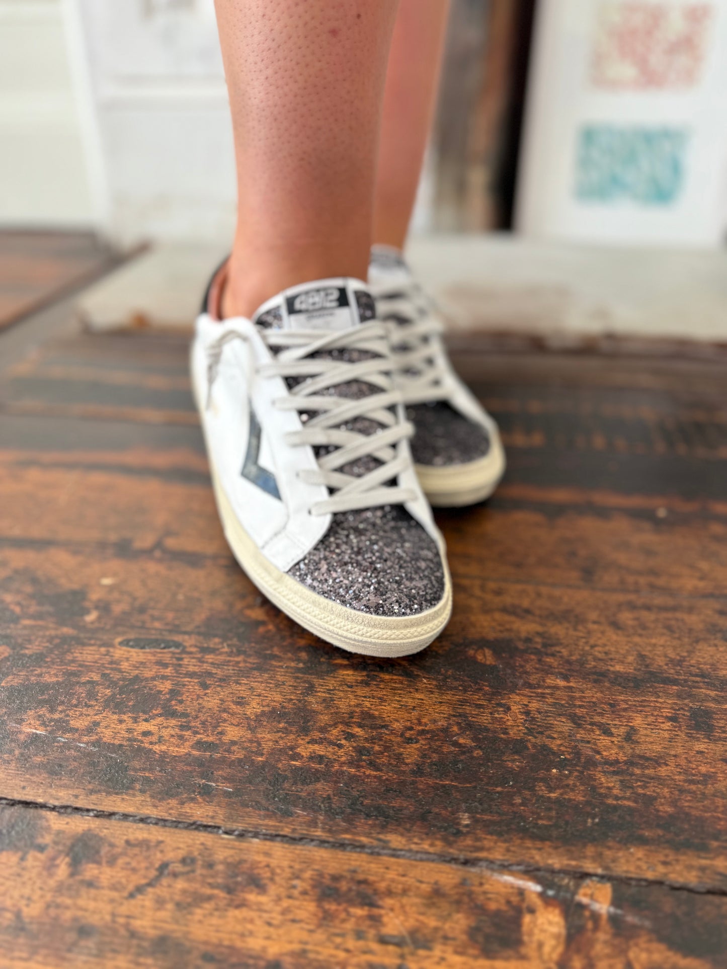 4B12 Supreme Shoe in Anthracite Glitter
