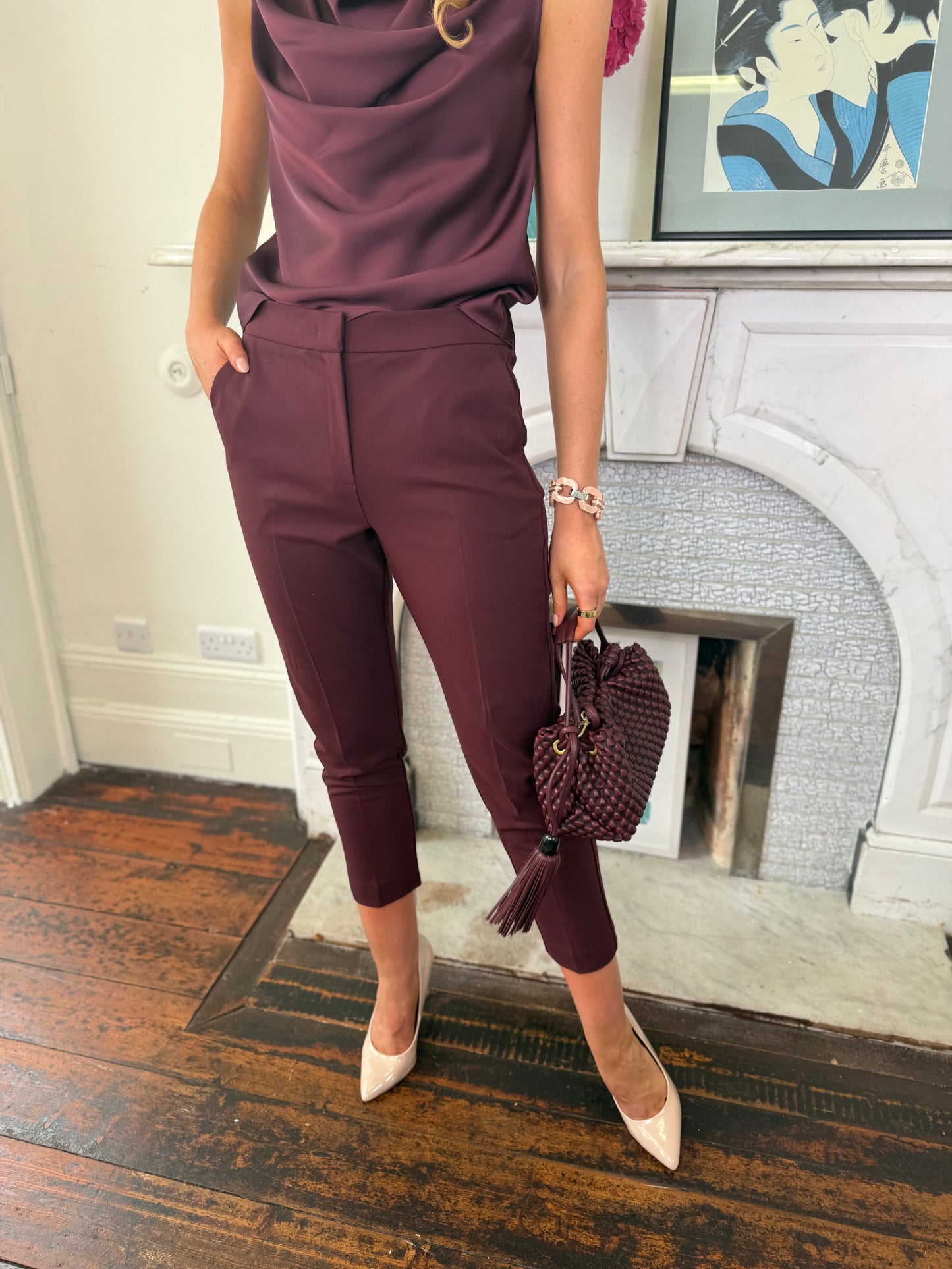 Iblues Vivy Bordeaux Trousers