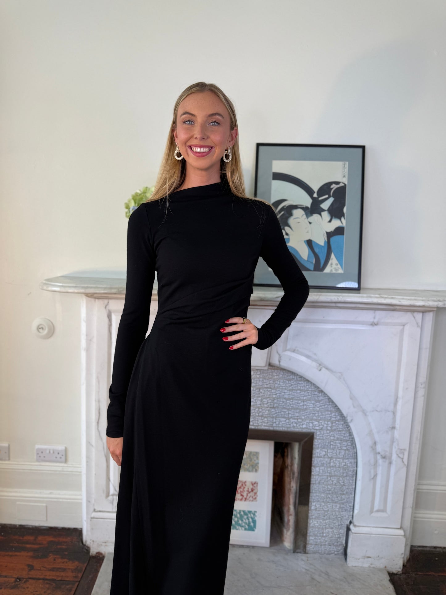 Sportmax Black Edile Fitted Dress