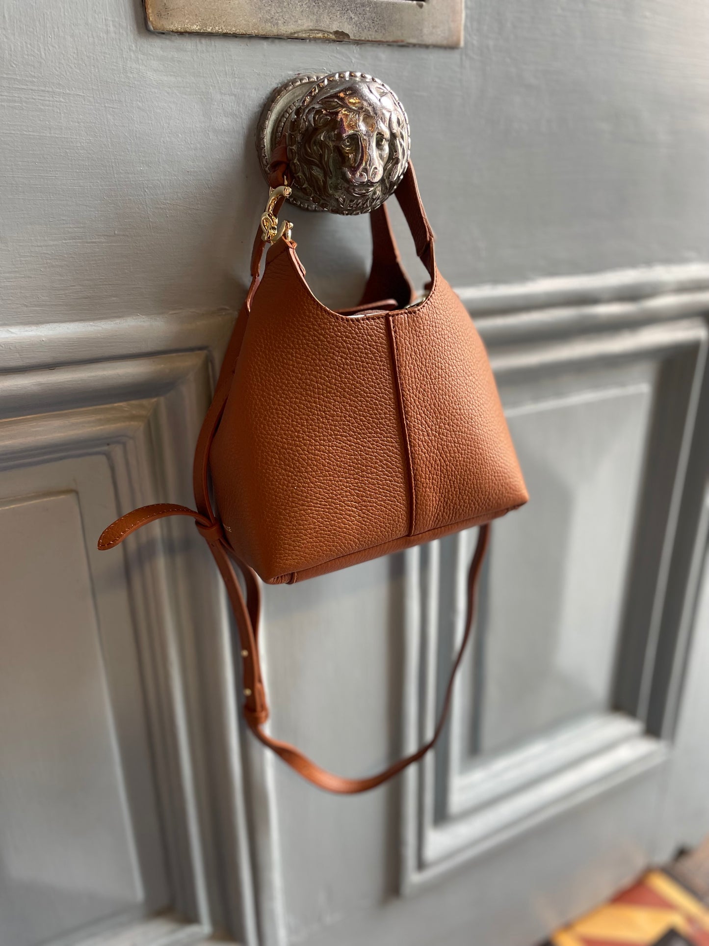 Coccinelle C-Easy Grained Leather Handbag