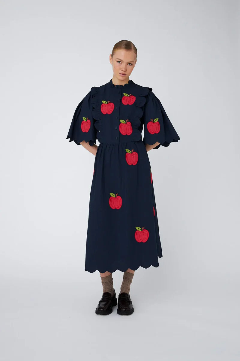 Stella Nova Embroidered Midi Dress