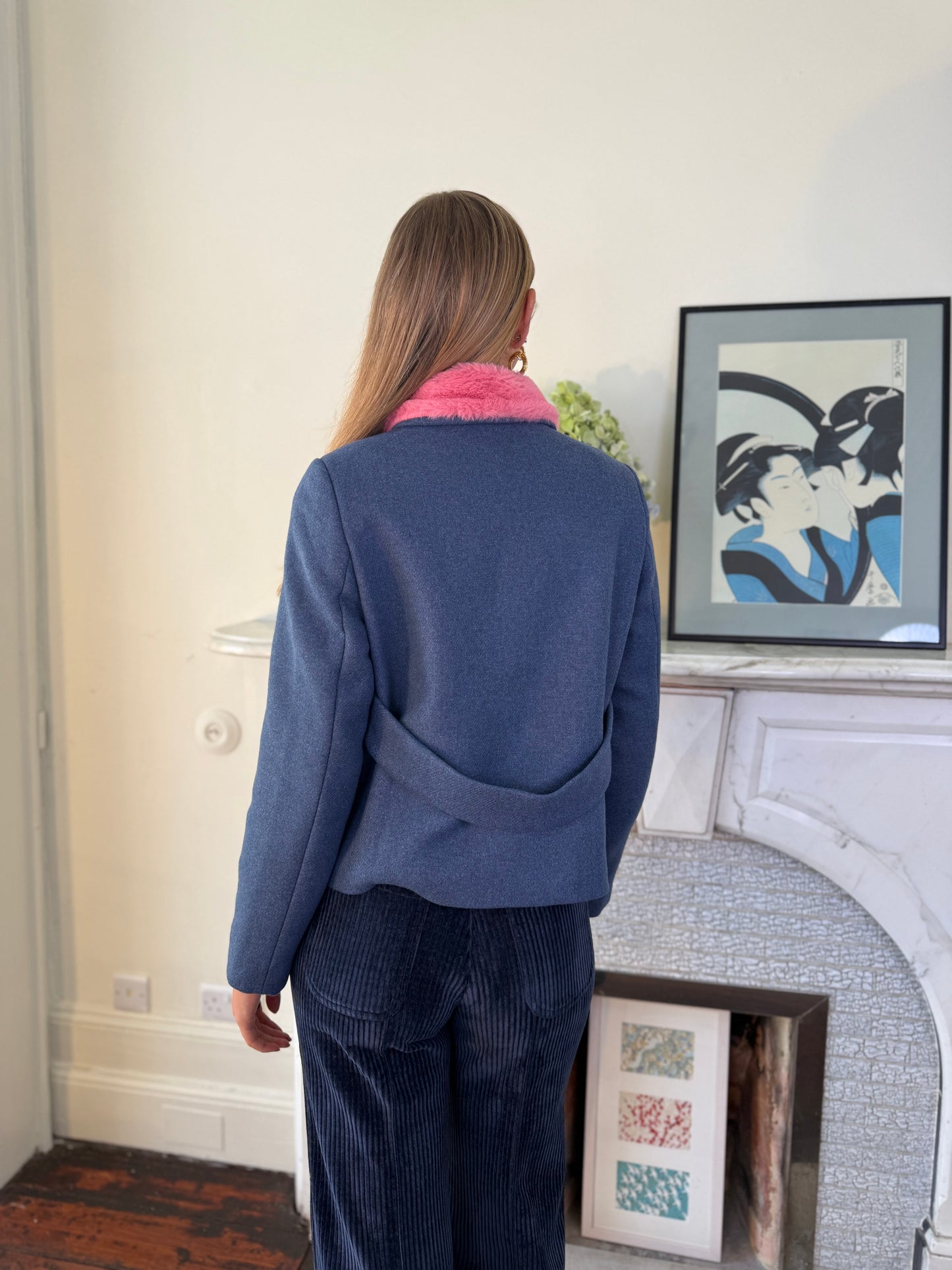 Manoush Blue Wool Claudi Jacket