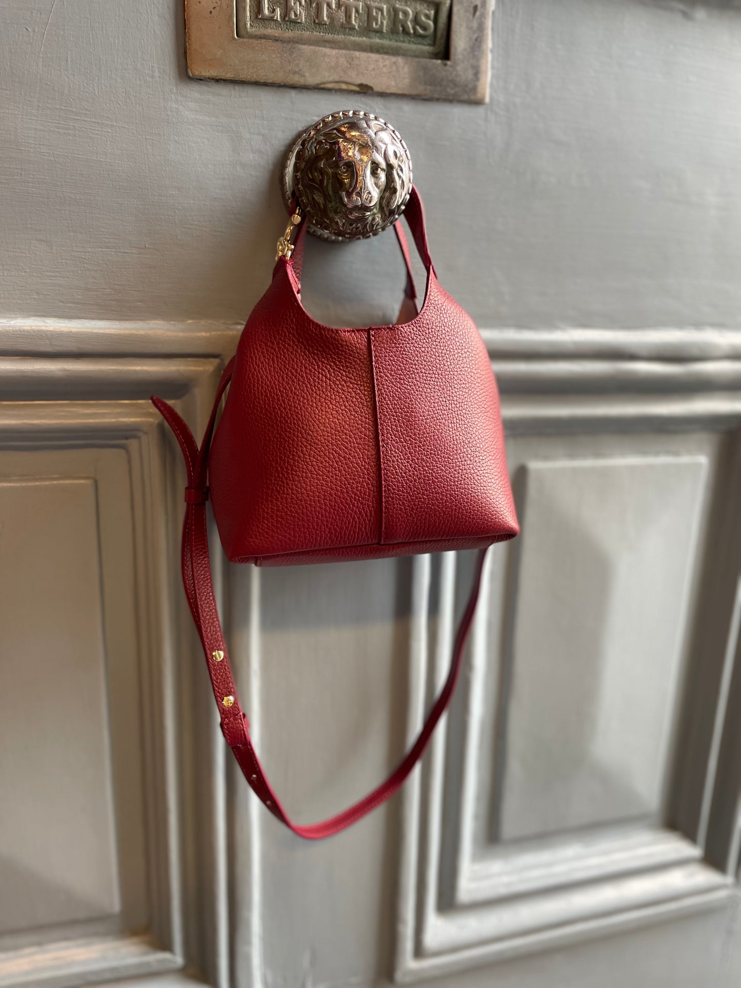 Coccinelle C-Easy Grained Leather Handbag