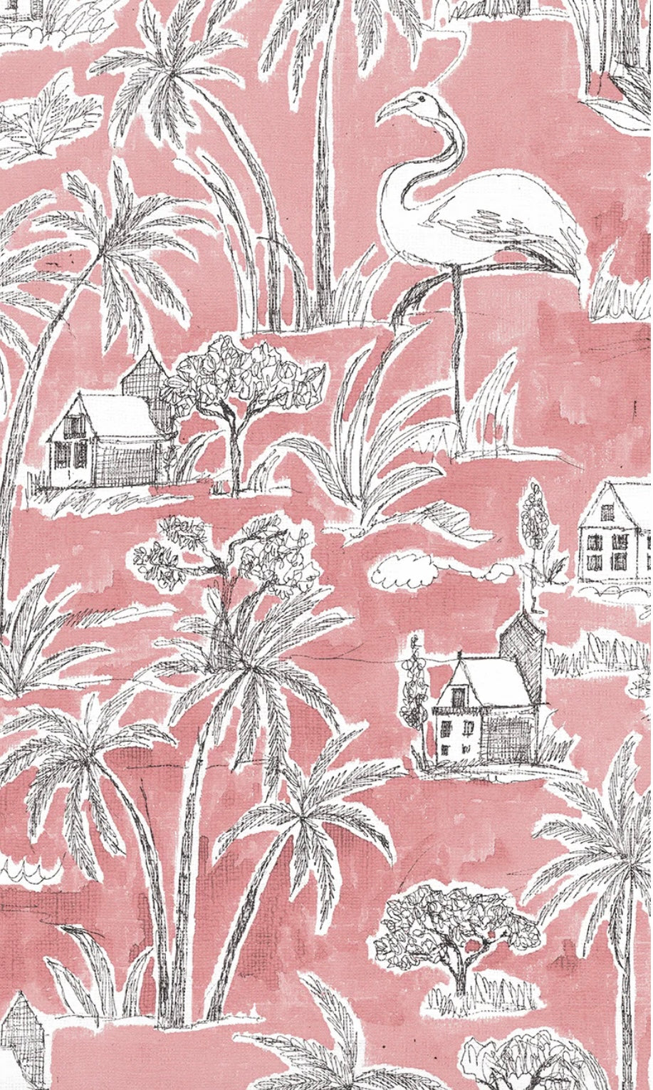 Resort Shorts-Flamingo Pink-100% Organic Cotton Poplin