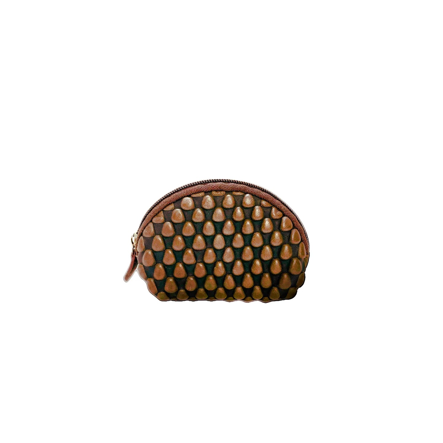 Tissa Fontaneda Half Moon Purse Caramel