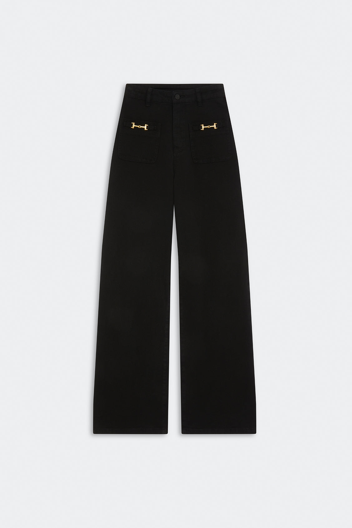 Suncoo Ringo Black Straight Leg Jeans