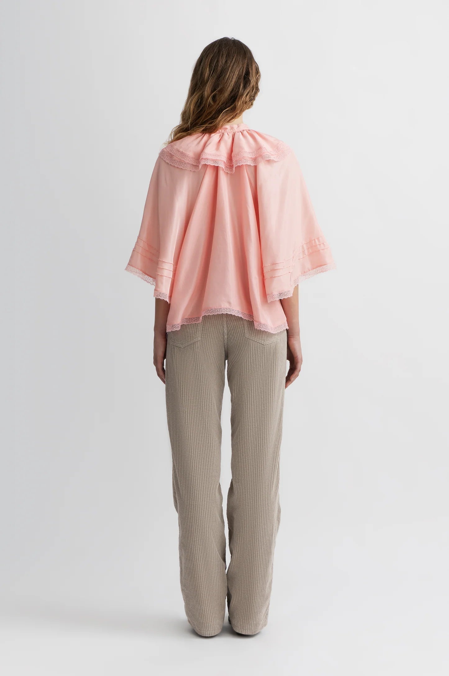 Manoush Peach Lace Blouse