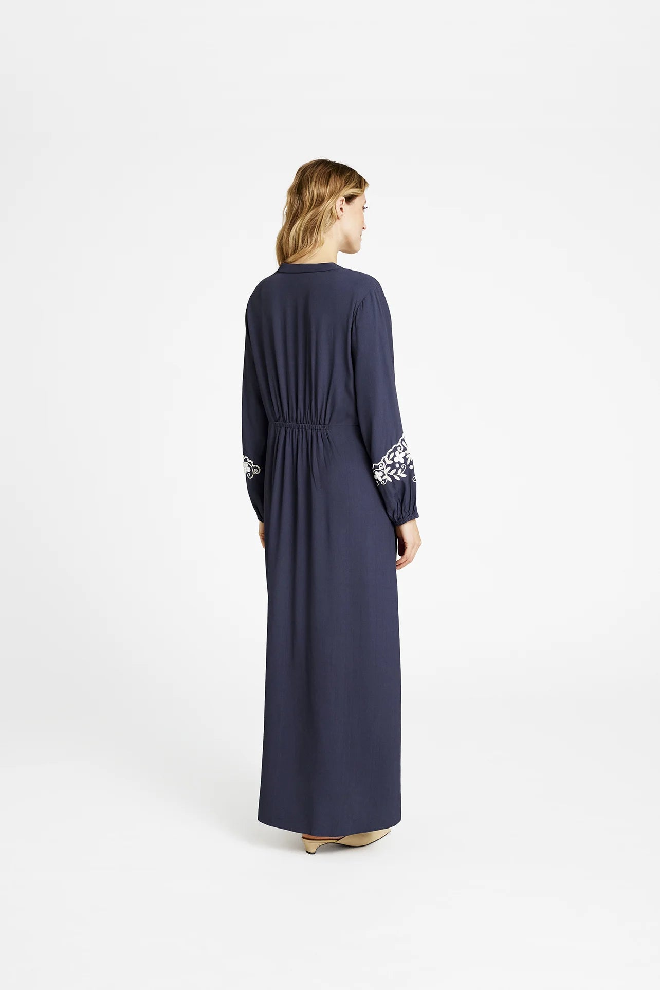 Gustav Navy Hali Long Dress