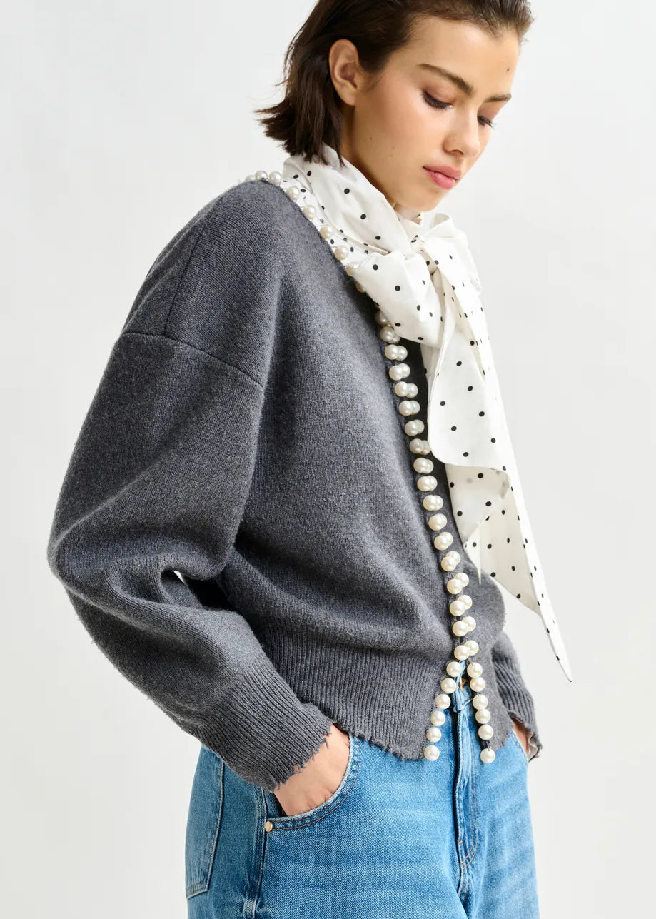 Essentiel Antwerp Ideas Knit Cardigan With Beads
