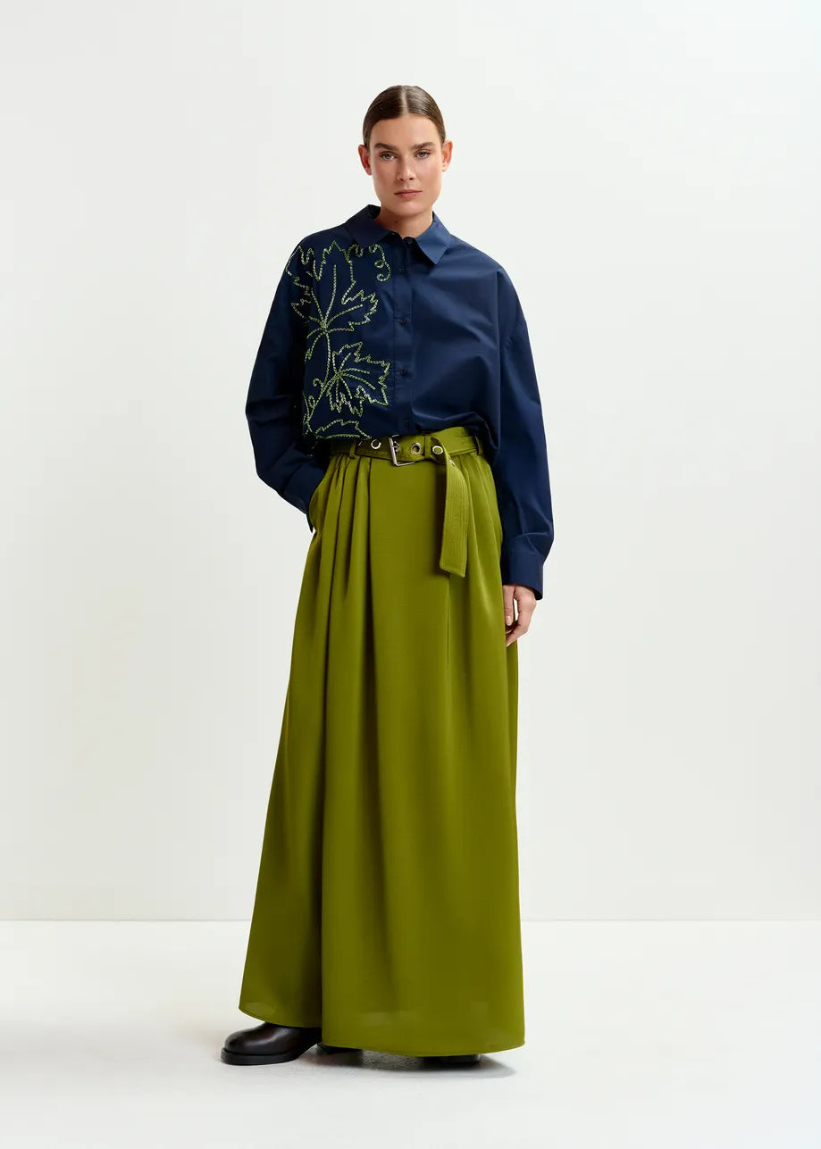 Essentiel Antwerp Illegal Embellished Shirt Navy