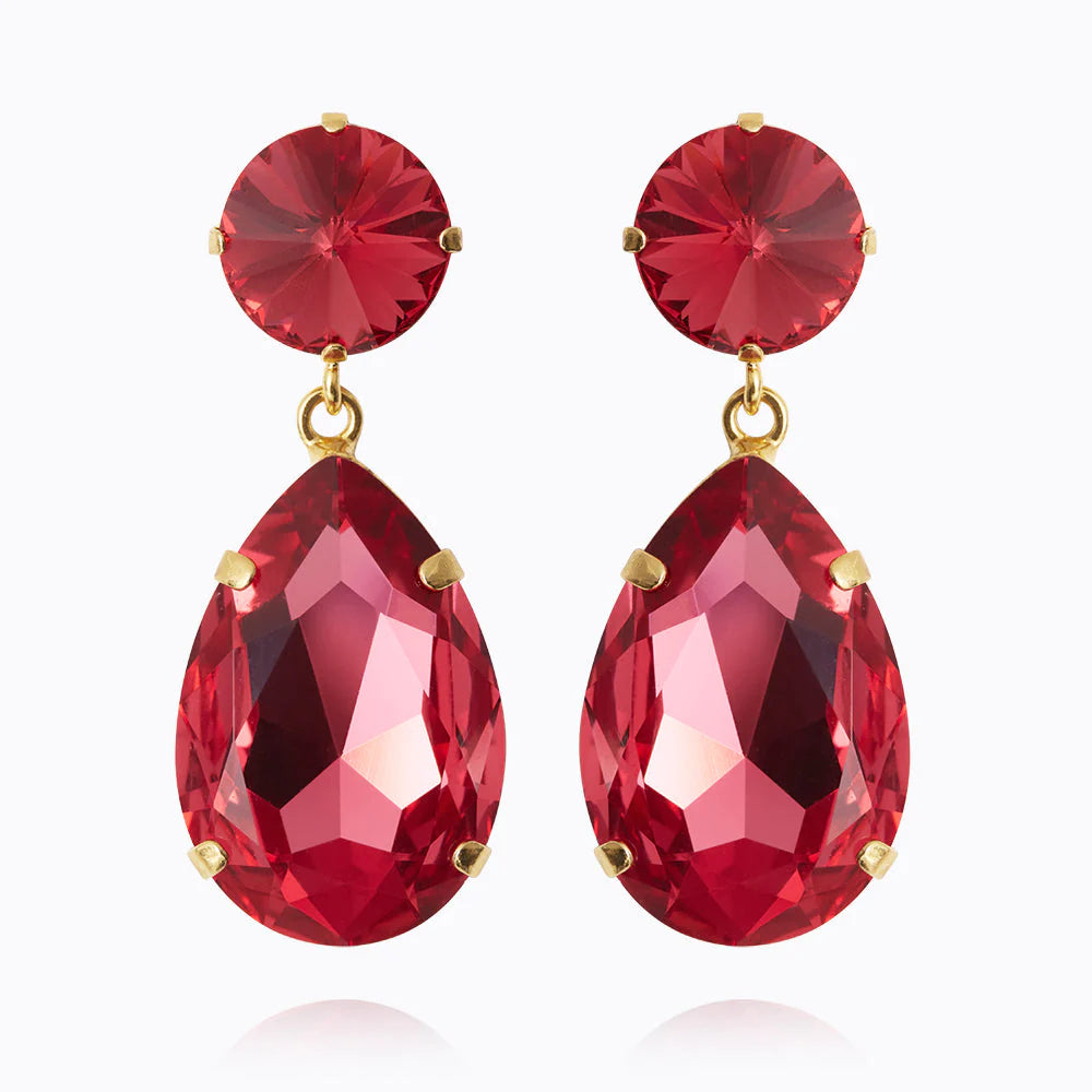 Perfect Drop Earrings-Mulberry