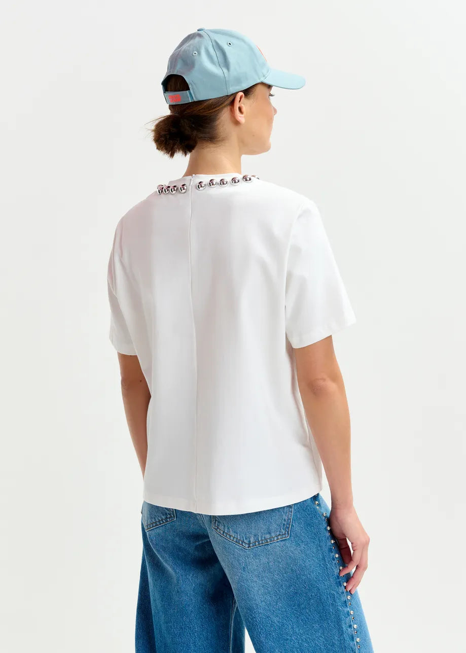 Essentiel Antwerp Intenso Silver Balls T Shirt