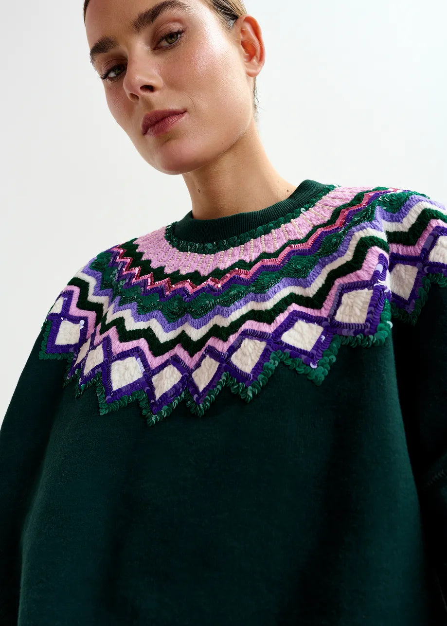 Essentiel Antwerp Issu Embroidred Sweatshirt