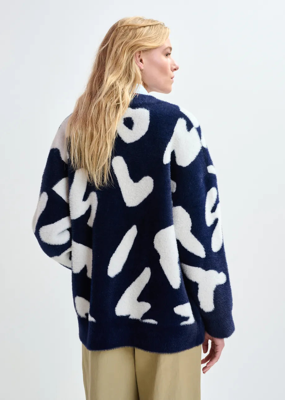 Essentiel Antwerp Jarden Letters Knit Cardigan