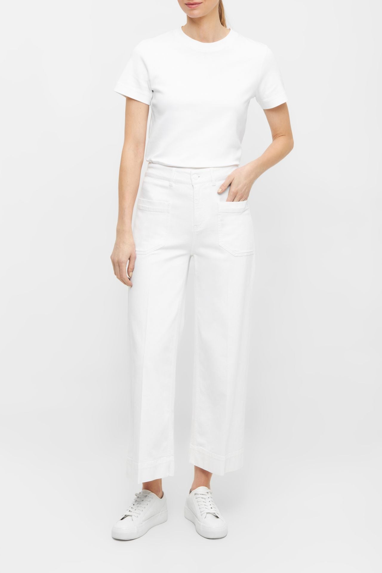 Raffaello Rossi Miru 6/8 Jeans in Crema