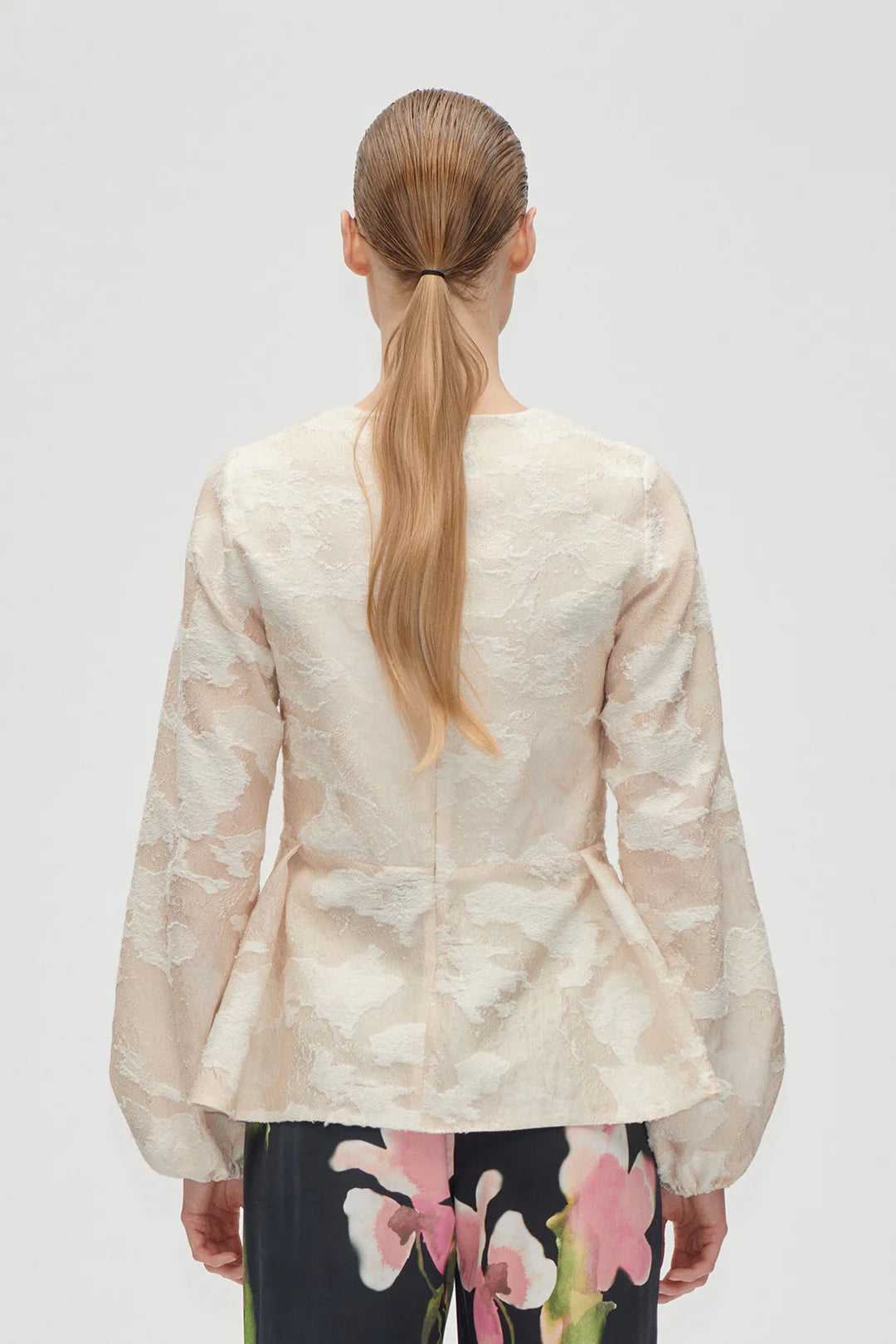 Stine Goya Romantic Ruffling Long Sleeve Top