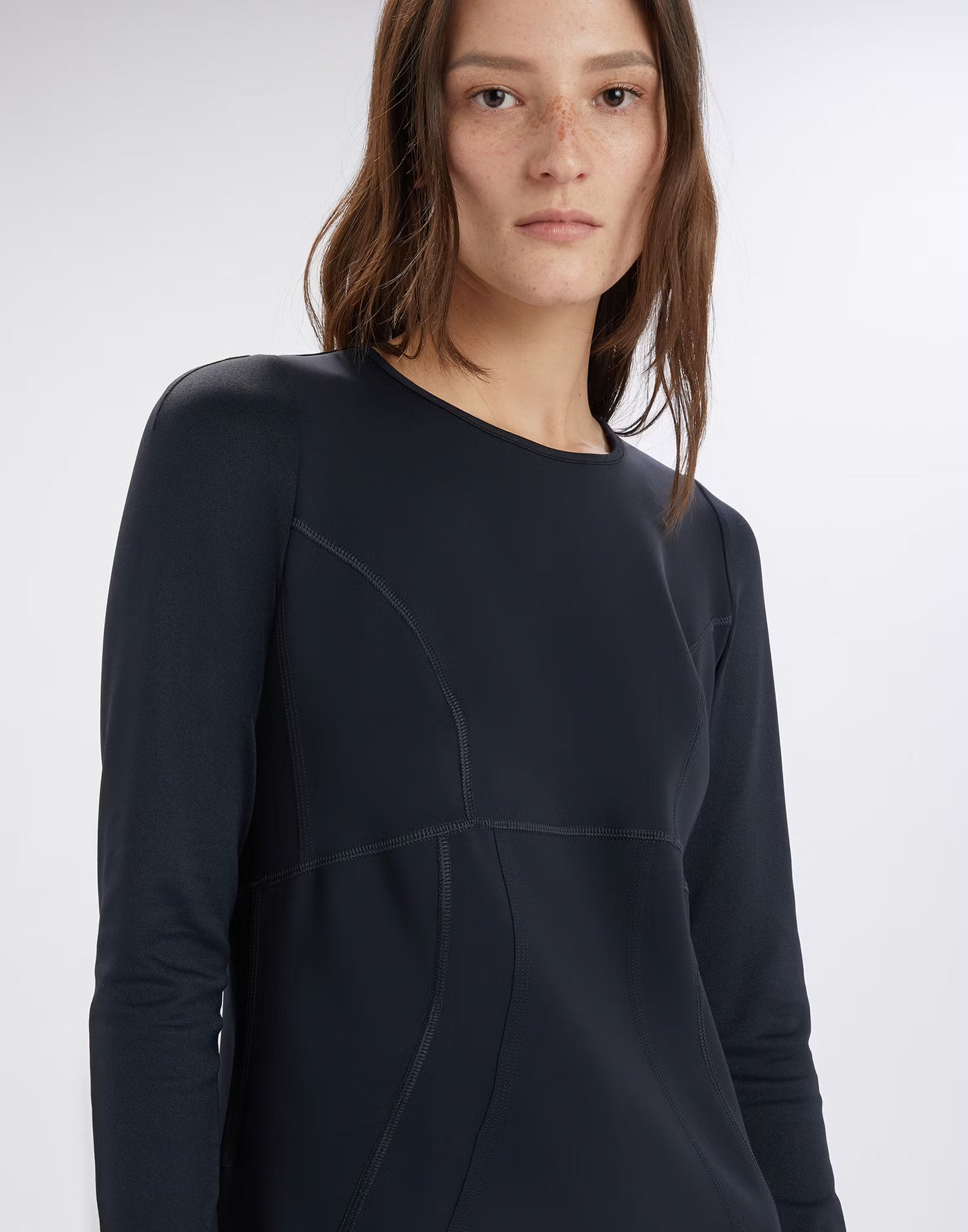 High Midnight blue stretch neoprene dress