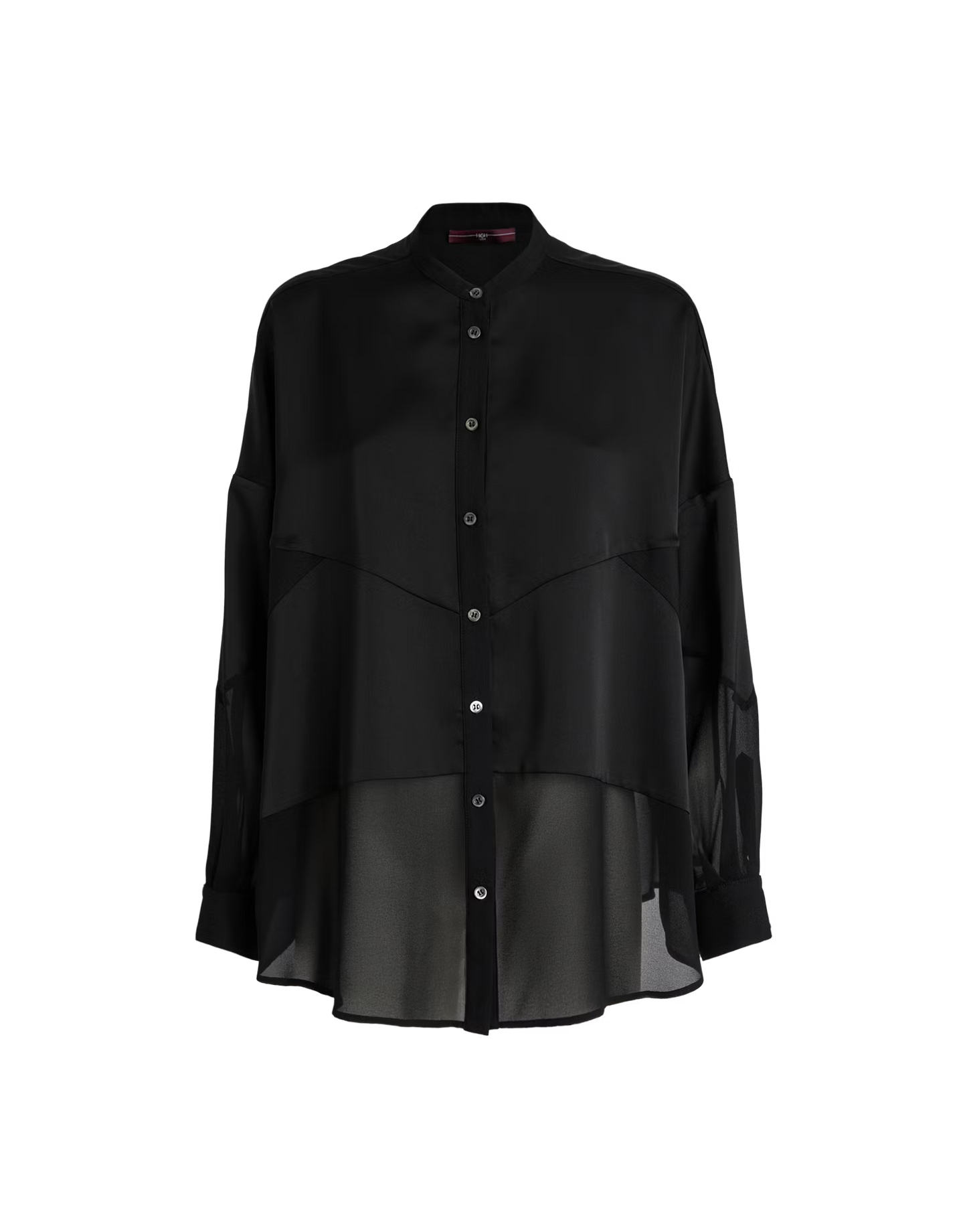 High Anselm Black Sheer Blouse