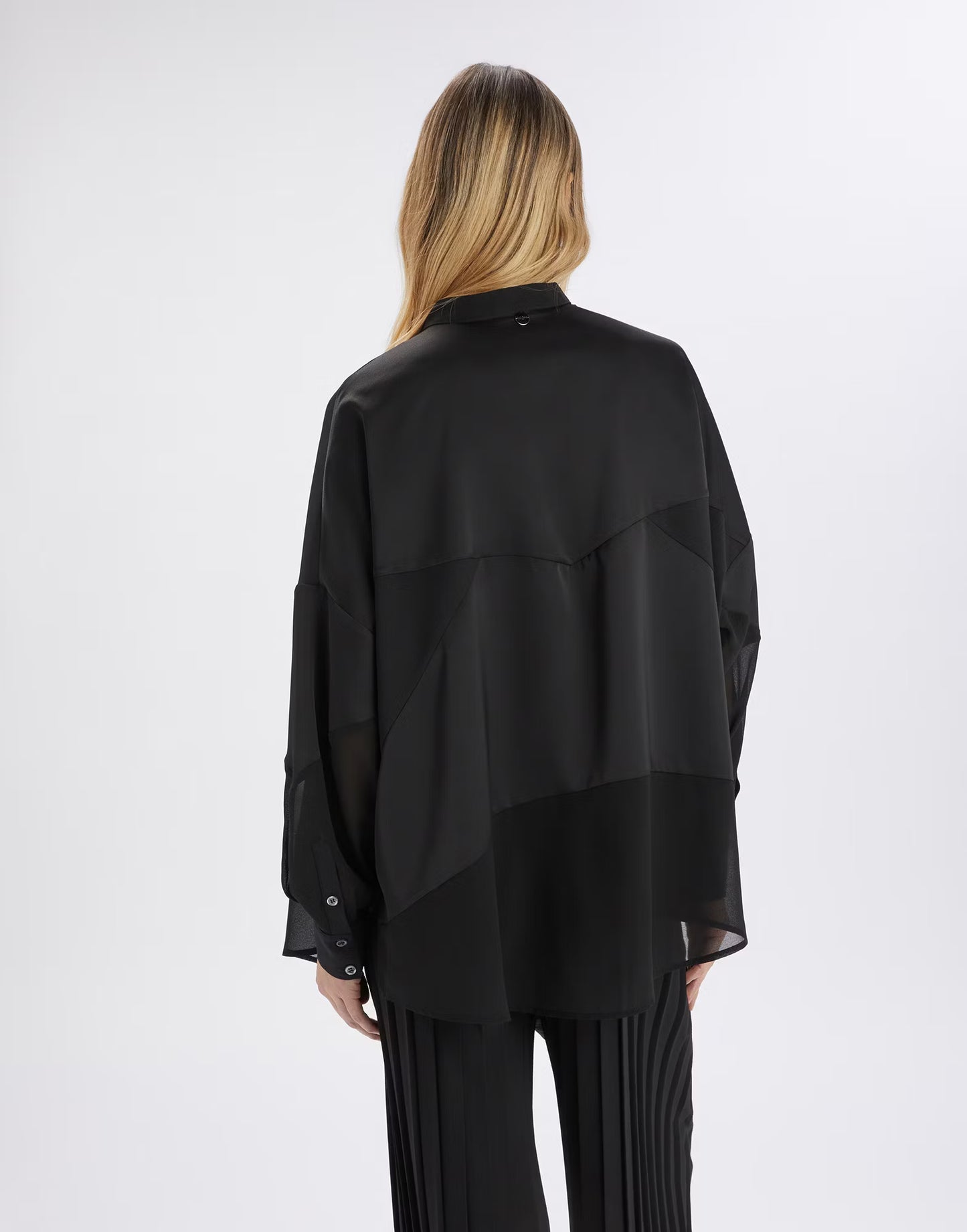 High Anselm Black Sheer Blouse