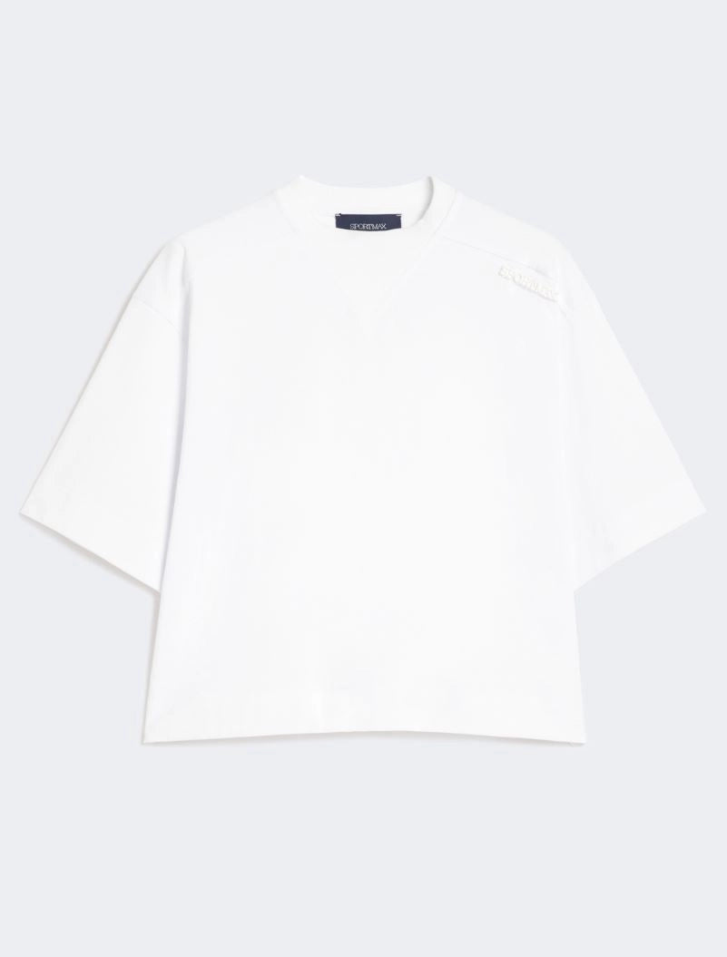 Sportmax Spdmassa White Boxy Tee Shirt