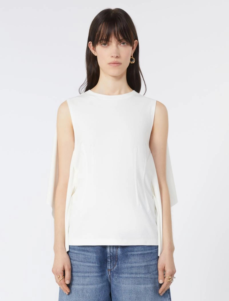 Sportmax Cera Fitted T-Shirt With Double Material