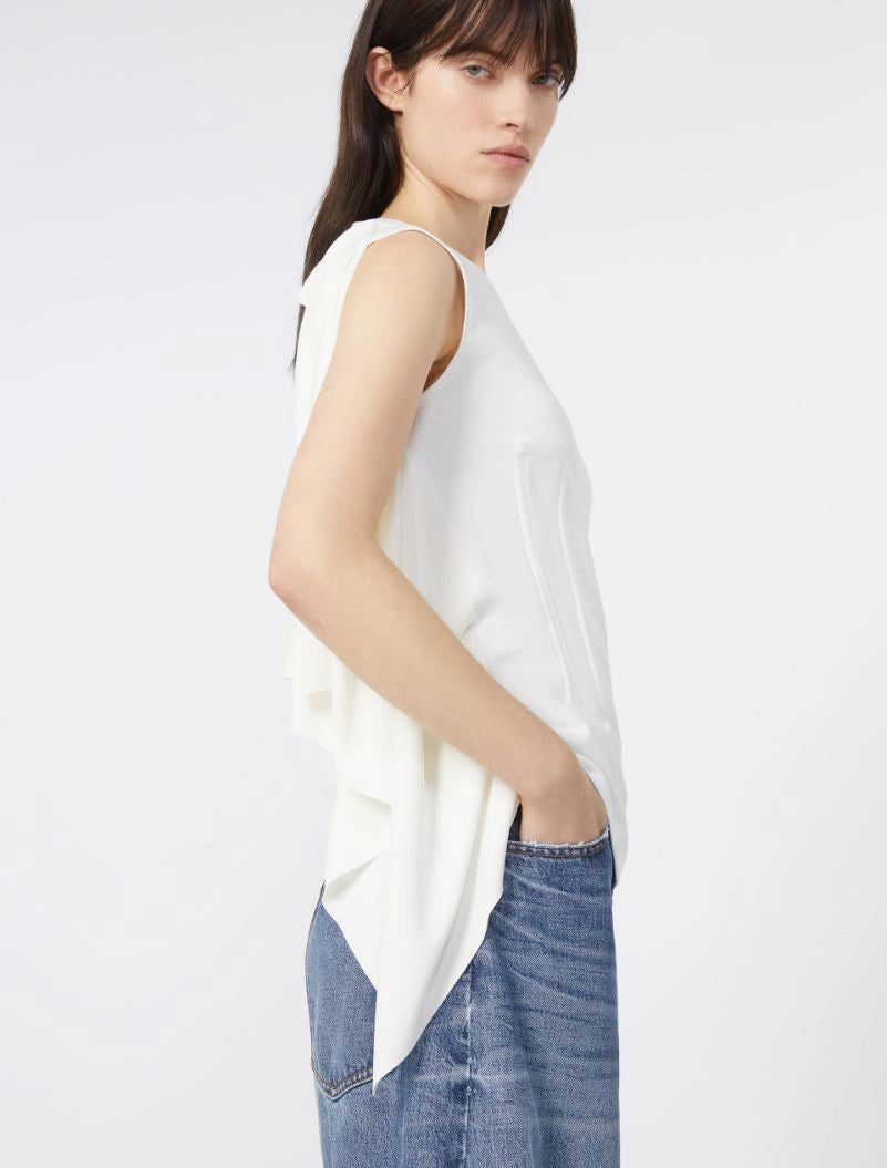Sportmax Cera Fitted T-Shirt With Double Material