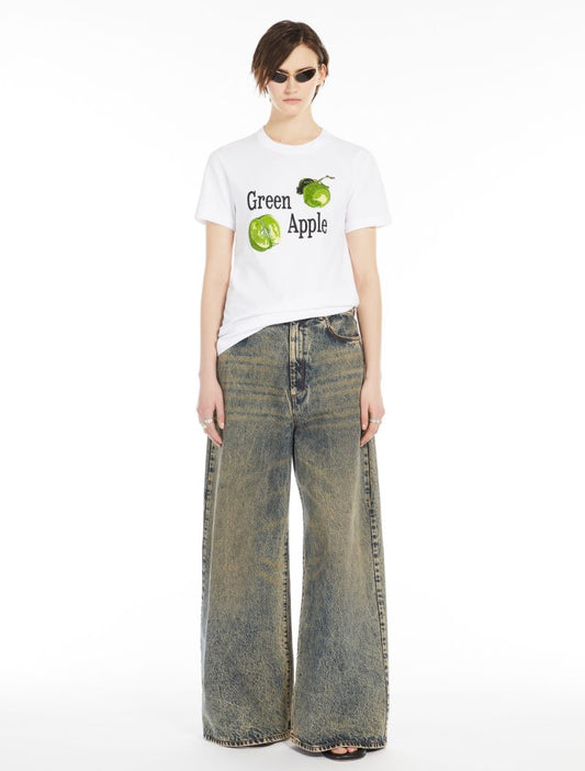 Renata Embroidery And Sequin Apple T Shirt