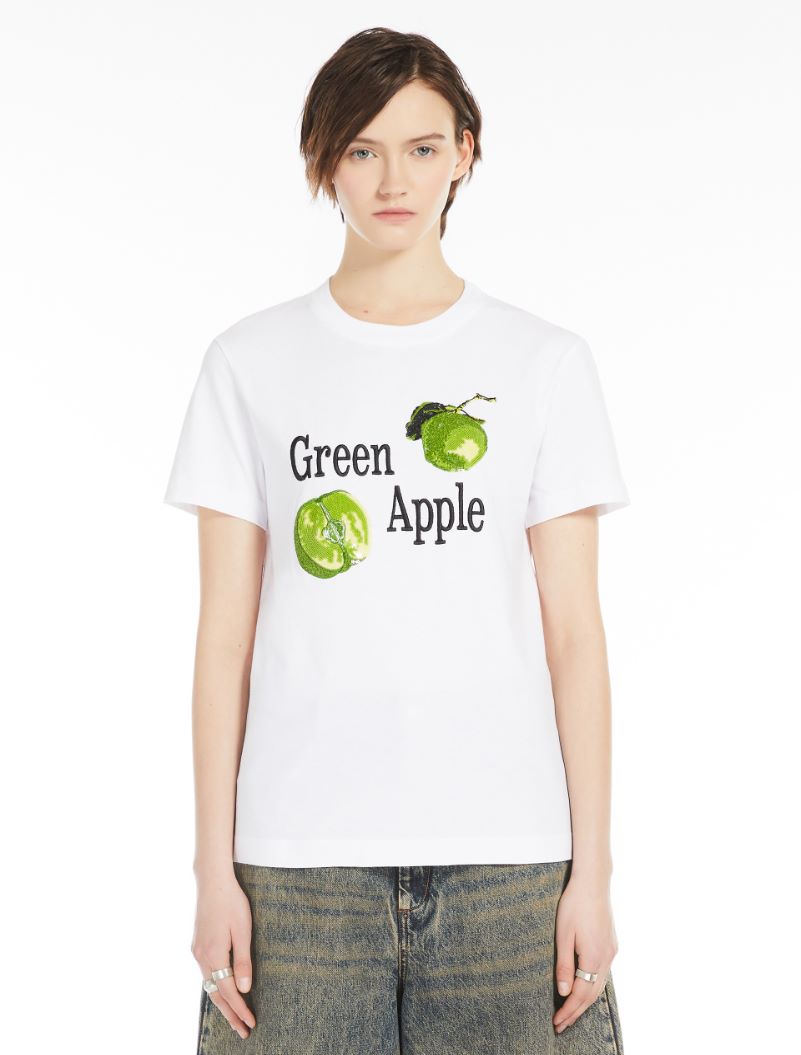 Renata Embroidery And Sequin Apple T Shirt