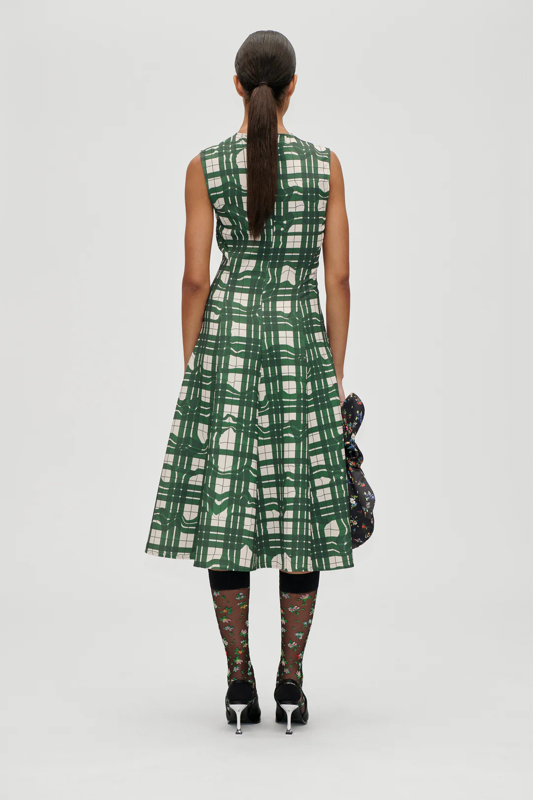 Stine Goya Sleeveless Gathered Midi Dress