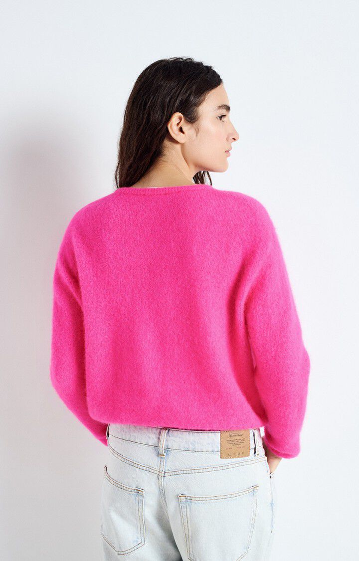 American Vintage Vitow Cardigan Fluorescent Pink