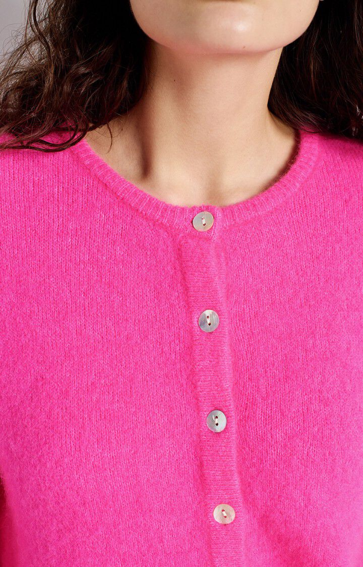 American Vintage Vitow Cardigan Fluorescent Pink