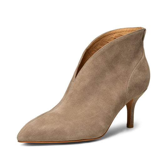 Valentine Suede Taupe Boots