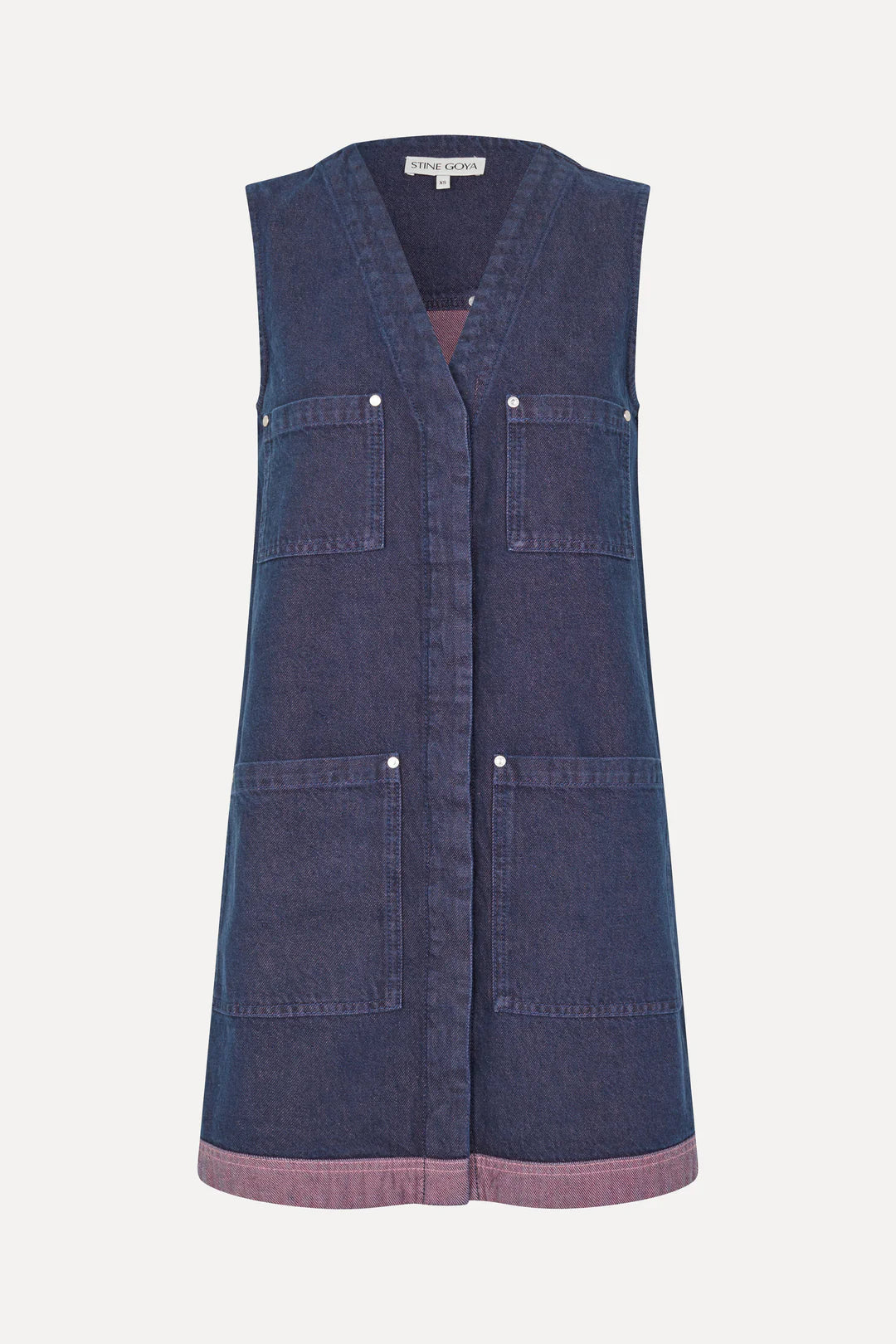 Stine Goya Vest Style Mini Dress With Pockets