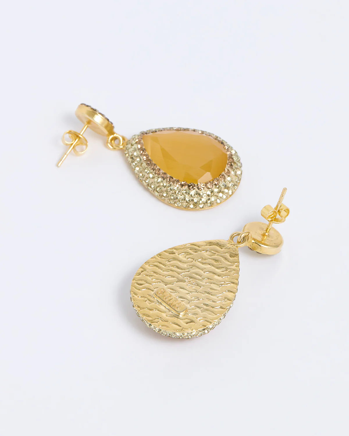 Soru Yellow Crystal Earrings