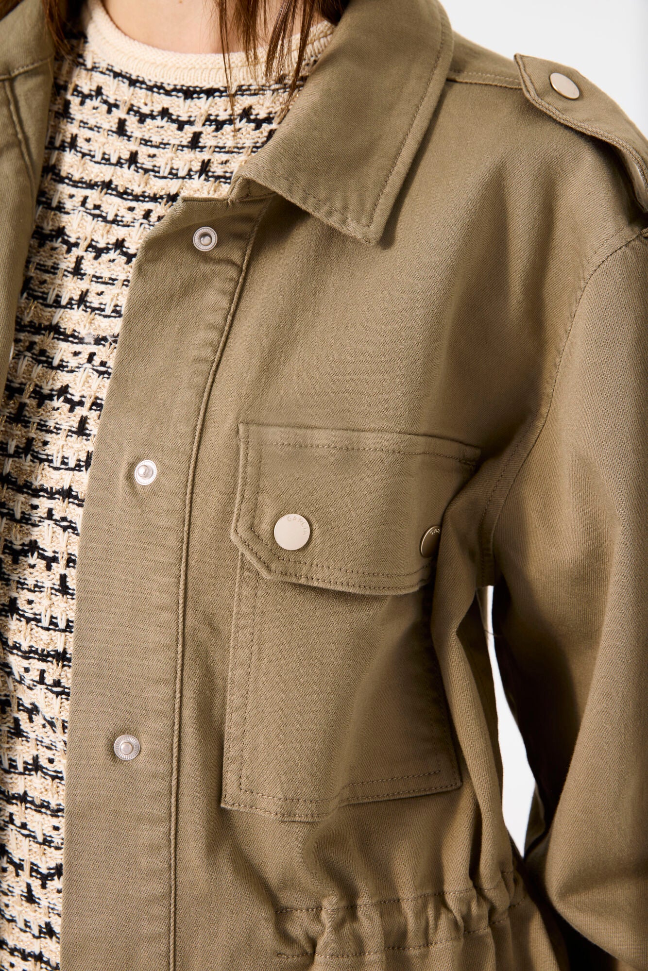 Olive Green Short Light Jacket