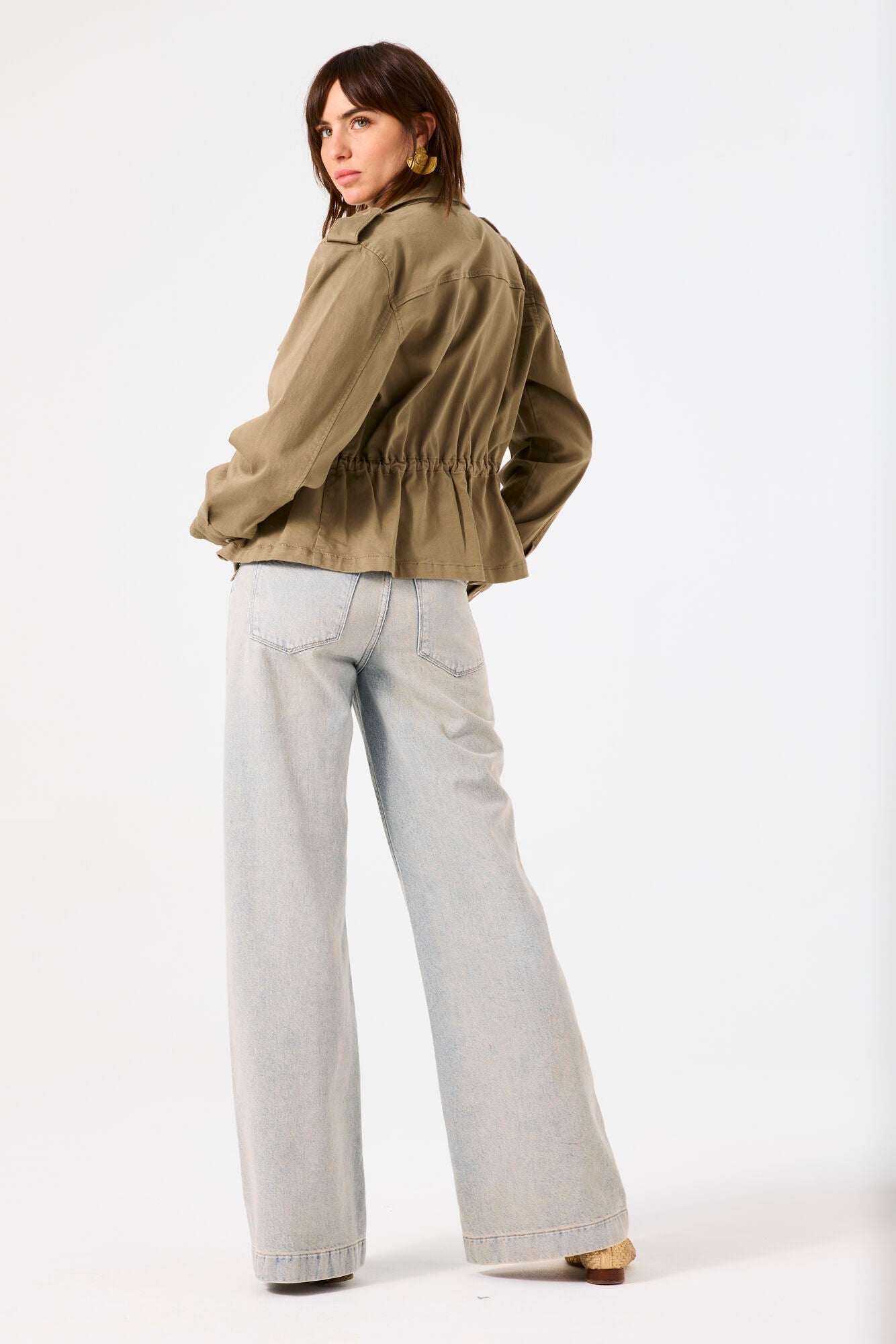 Olive Green Short Light Jacket