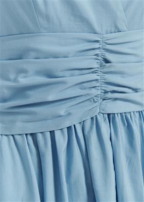 Froyle Blue Halter Neck Cotton Dress