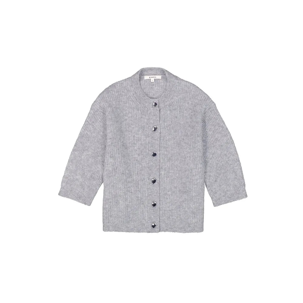 Garcia Short Sleeve Mist Heather Cardigan