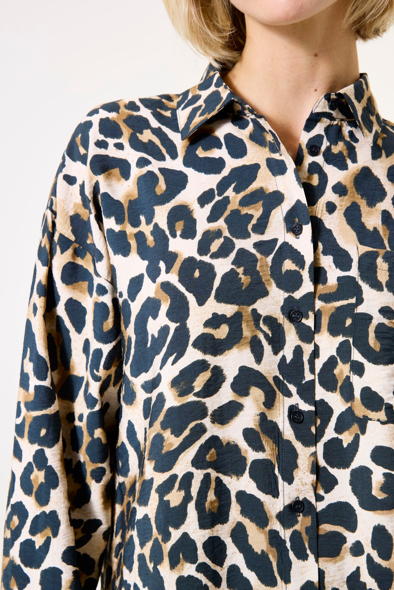 Garcia Shirt in Almond Leopard