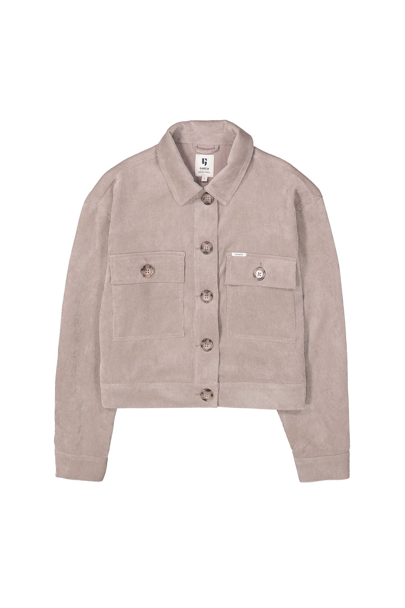 Garcia Taupe Fine Corduroy Short Jacket