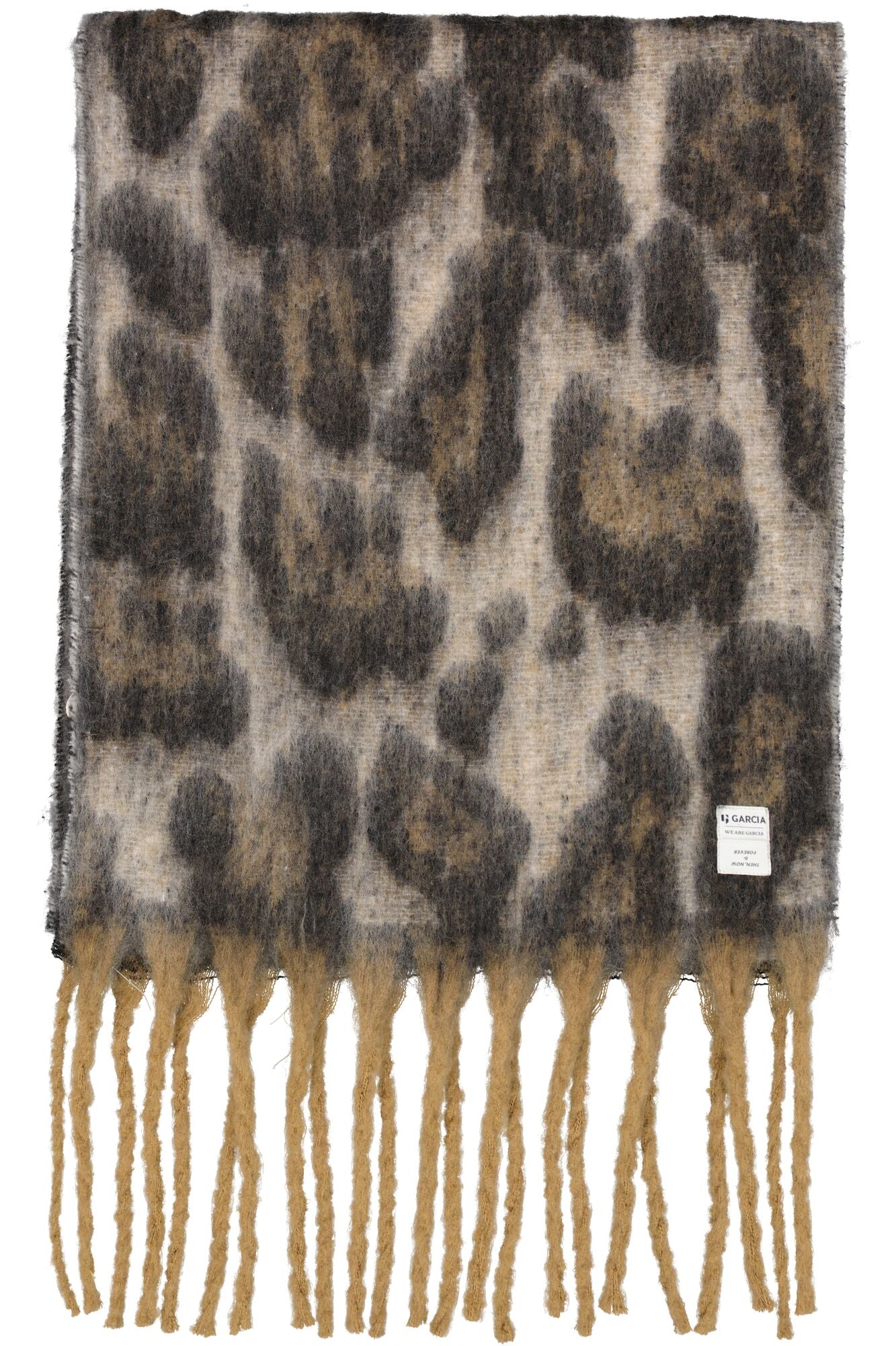 Garcia Almond Over sized Leopard Print Scarf