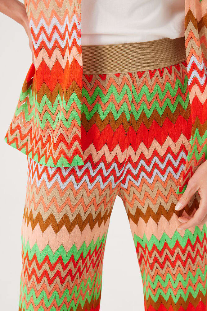 Jacquard Woven Trousers With Pattern
