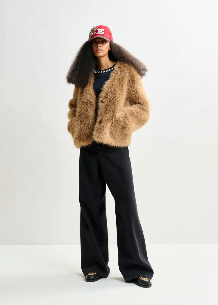 Essentiel Antwerp Faux Fur Jacket