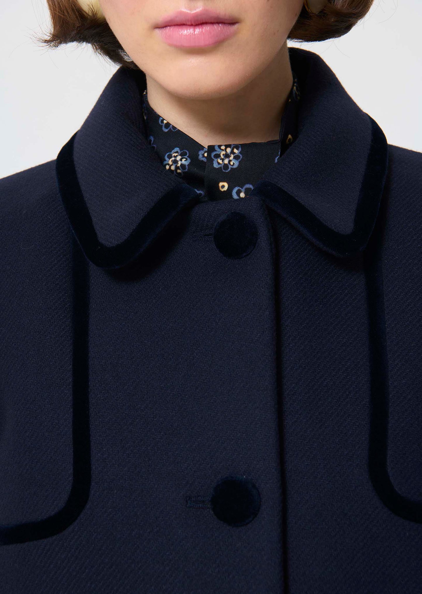 Tara Jarmon Mado Navy Coat